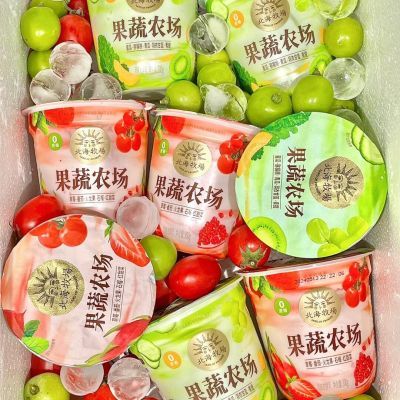 北海牧场0蔗糖果蔬农场酸奶5种果蔬减单配方草莓味蜜瓜味【5天