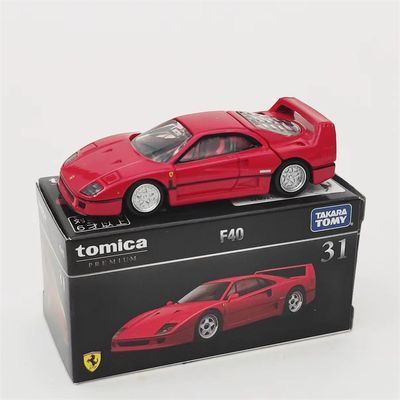 TOMICA/多美卡仿真合金小汽车黑盒TP31法拉利F40模型收藏车模摆件