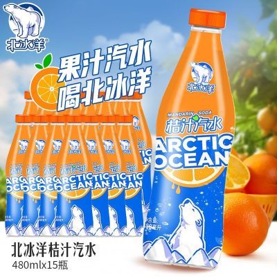 7月新货北冰洋桔汁汽水480ml*15北京果汁网红碳酸饮料北