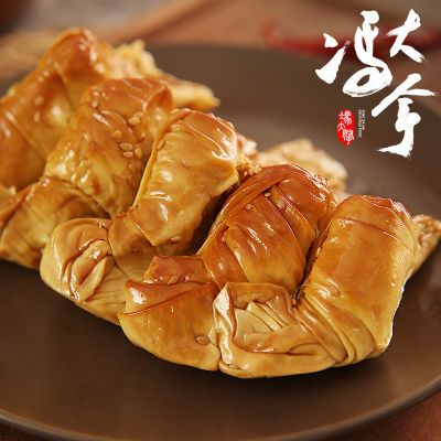 五香熏卤油豆皮锦州干豆腐卷东北特产千张腐竹豆制品素肉素鸡