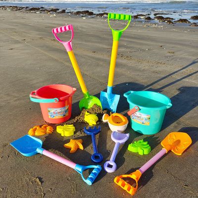 夏季夏天儿童户外大号加厚沙滩玩具车套装铲子和桶宝宝玩沙大小孩