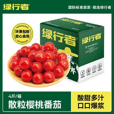【绿行者】红樱桃散粒番茄4斤小西红柿自然熟新鲜生吃非圣女果