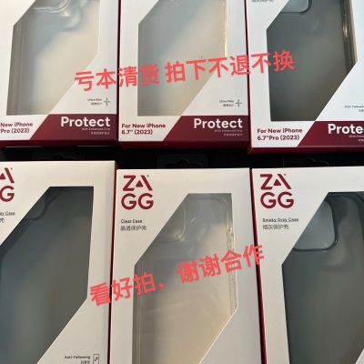 Zagg15promax晶透保护壳mophie摩尔菲烟灰手机壳适用苹果15系列壳