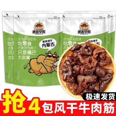 【4大包半价】风干牛肉干边角料牛肉筋内蒙特产真空包装网红零食