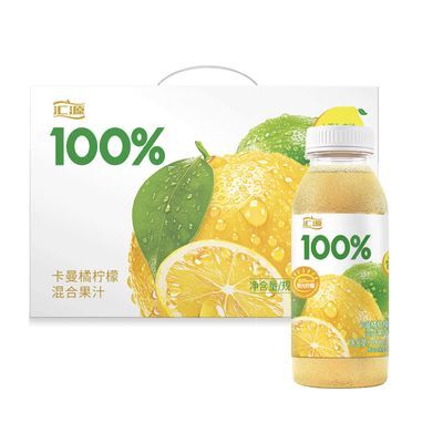 【包邮】汇源100%阳光柠檬混合果汁300ml*8瓶整箱礼盒果汁饮料