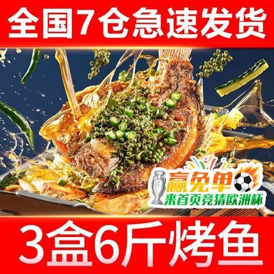 国联特大烤鱼1kg*3盒共6斤加热即食鲜香罗非鱼夜宵露营懒人方便菜