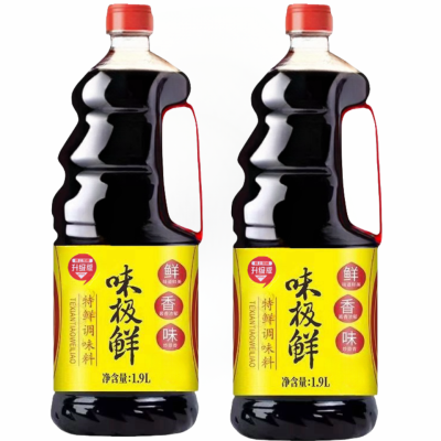 味极鲜调味汁生抽1.9L酱油家用商用凉拌菜炒菜饭店提鲜调味品