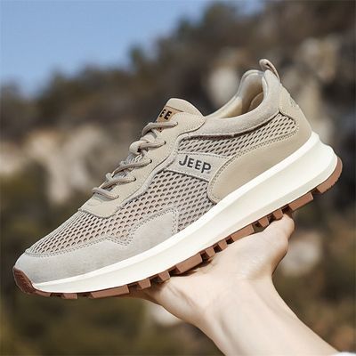 JEEP SPIRIT吉普男2026春夏新款网面透气休闲户外轻便舒适复古鞋