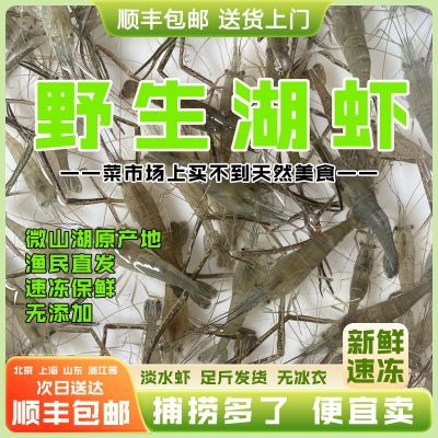 【卖完就下】野生湖虾青虾微山湖河虾鲜活冰鲜顺丰整箱新鲜商用