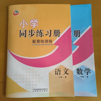 2024五四制小学一年级上册语文数学同步练习册配套检测卷