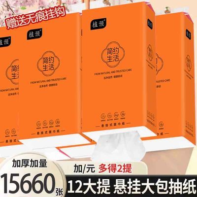 大包悬挂抽取式卫生纸家用提挂式抽纸厕纸平板卫生纸挂墙式擦手纸