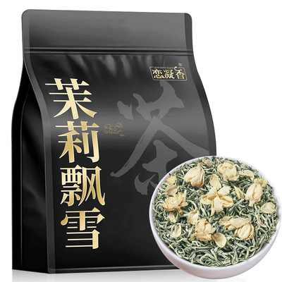 恋凝香特级茉莉飘雪花茶2024新茶广西横县正品纯手工采摘绿茶