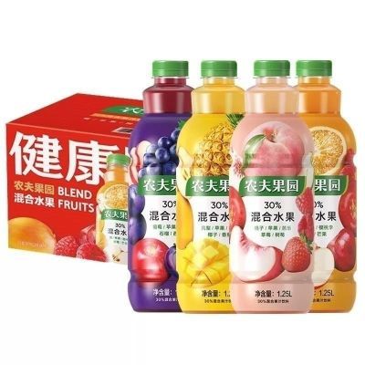 12月后到期1.25L*3一个口味橙非原箱农夫农夫山泉果园3