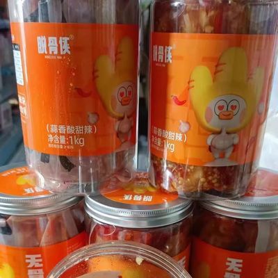 脱骨侠泡椒凤爪 蒜香酸辣无骨鸡爪1000g去骨柠檬零食小吃休闲食品