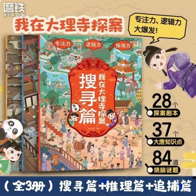 我在大理寺探案全3册锻炼宝宝专注力逻辑力探案解谜绘本亲子互动