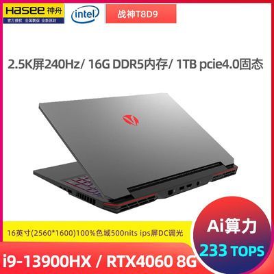 ڲսT8D9 i9-13900HX RTX4060ԿѧϷ2.5K240Hz6899Ԫ