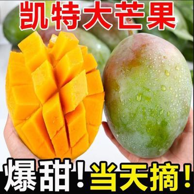 【超甜】现摘正宗攀枝花凯特大芒果当季新鲜水果青皮芒果整箱批发