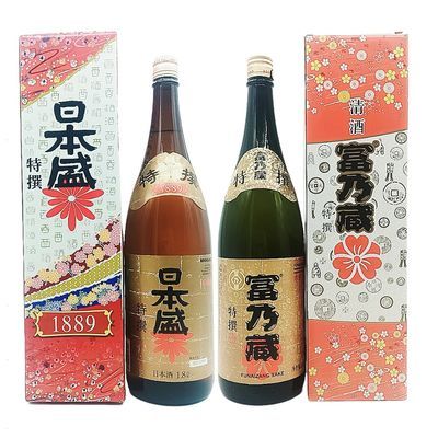 日本盛特选清酒1.8升富乃藏清酒日本原装进口酒洋酒米酒发酵酒