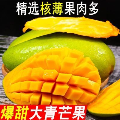 【批发】广西大青芒果生吃甜脆甜新鲜水果整箱批发价产地直销