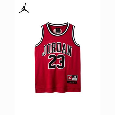 耐克Nike Jordan男童23号篮球服背心夏季镂空透气儿童运动速干T恤