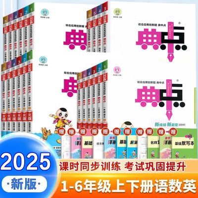 2025小学典中点一二三四五六年级英语文数学上册人苏教北师练习册