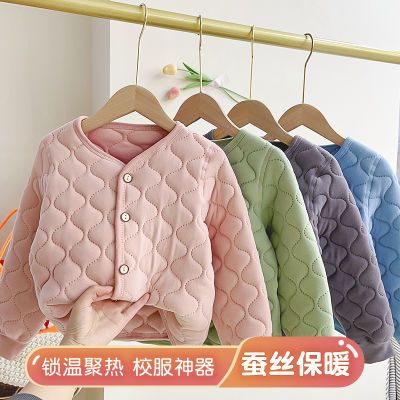 三层夹棉儿童校服神器男童加厚中大童保暖棉服女童内胆棉袄棉衣