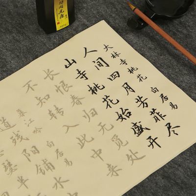 诗词精选65首行书毛笔字帖描红宣纸毛笔初学者书法入门临摹宣纸