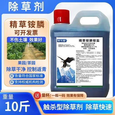 精草铵膦铵盐10.9高浓度除草剂果园荒地强力快速除牛筋草不伤土地