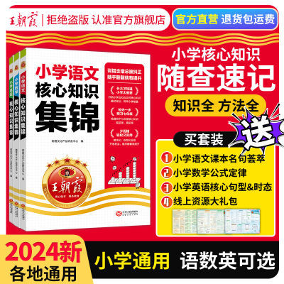 王朝霞核心知识集锦语文数学英重点知识大盘点六年级小升初总复习