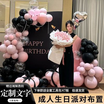 成人生日十八岁成人礼布置装饰背景墙网红仪式感室内求婚kt板定制