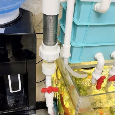 周转箱滴流盒专用鱼马桶鱼缸过滤器循环家用沉淀物鱼便分离器外置
