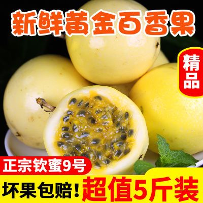 【精品】黄金百香果钦蜜9号新鲜水果蜂蜜当季批发百香果整箱包邮