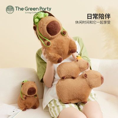 TheGreenParty水豚鼠玩偶卡皮巴拉毛绒公仔可爱送礼玩具午睡抱枕