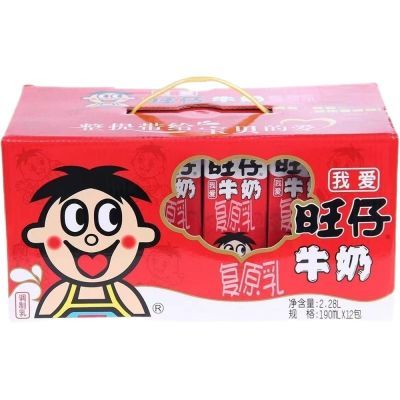 旺旺旺仔牛奶190ml*12盒礼盒装成人学生营养早餐复旺仔高