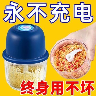 德国品牌无线电动蒜泥器打蒜器捣蒜辣椒厨房家用绞肉机塑料绞肉机