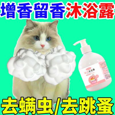 猫咪沐浴露除虱灭蚤猫专用洗澡香波除螨宠物日用品幼猫洗澡沐浴液