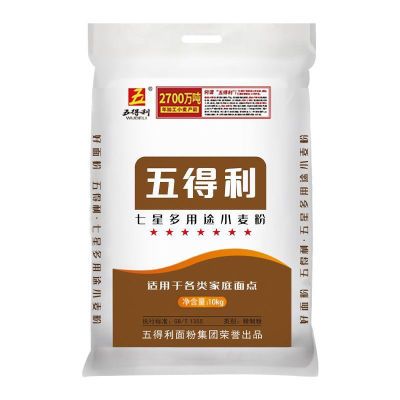 五得利七星面粉多用途小麦粉10kg包子通用馒头营养优质饺子粉