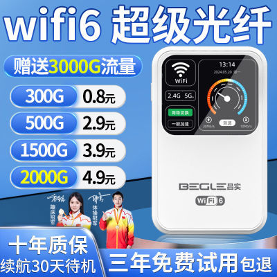 新随身wifi6新款2024官方正品免插电户外宿舍便携直播路由器上网