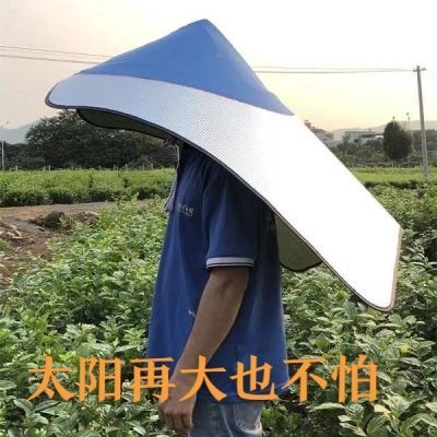 【工厂直销现货】户外遮阳隔热遮阳帽茉莉花采茶防雨防晒斗笠帽子