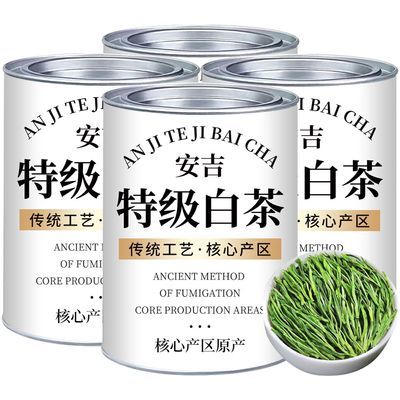 【特级6A白茶】2024新茶叶明前安吉特级白茶正宗正品绿茶叶罐装