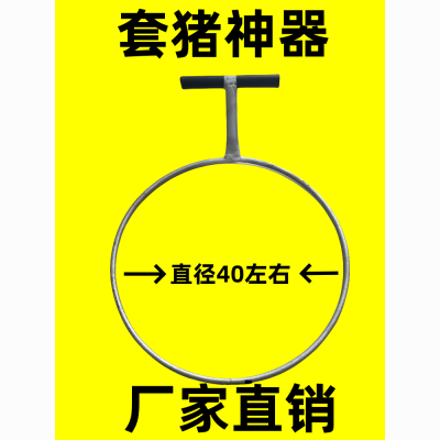 抓猪神器养猪装车防疫配种赶猪用品养猪必备兽用器械铁环圆形家用