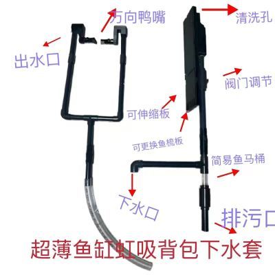 鱼缸3D超薄背包净化水质复吸稳定环保挂壁高效过滤增氧壁挂式静音【8天内发货】