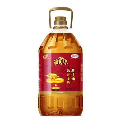 福临门家乡香味传承土榨花生油3L 一级食用油中粮家用出品压榨