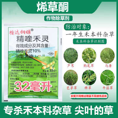 精喹禾灵花生大豆蔬菜果园药材除草剂尖叶草除草剂