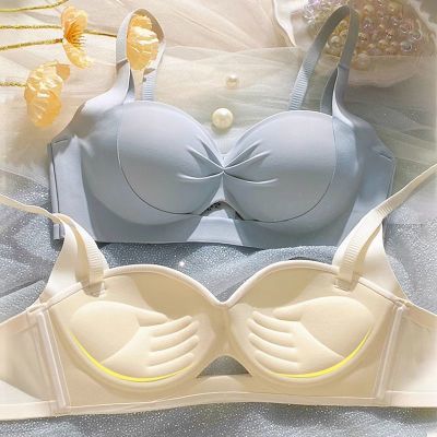 内衣女士品牌正品小胸聚拢薄款多情猫收副乳防下垂文胸罩2024新款