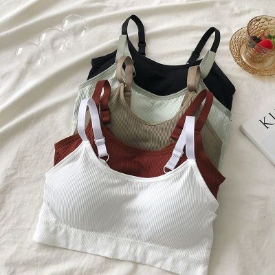 新款美背抹胸吊带无钢圈聚拢少女裹胸学生防走光内搭发育期文胸女优惠券