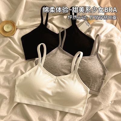 新款内衣女无钢圈聚拢运动吊带背心抹胸式一体裹胸文胸罩少女学生优惠券