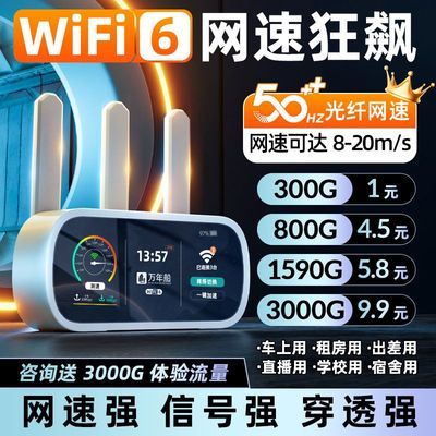 2024新款移动wifi路由器家用宿舍车载随身携带无线三网通上网宝ym