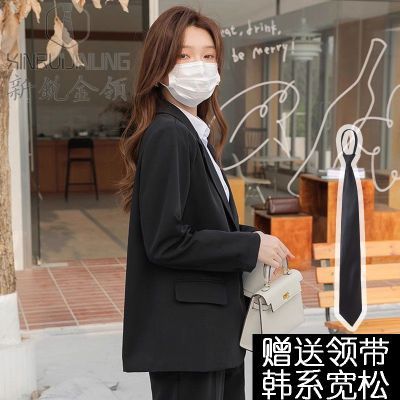 宽松休闲西装套装女新款气质大学生公务员面试西服职业正装工作服