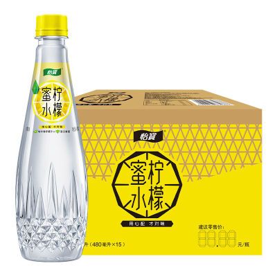 怡宝蜜水柠檬水果味饮料 480ml*15整箱装怡宝柠檬水瓶装果味